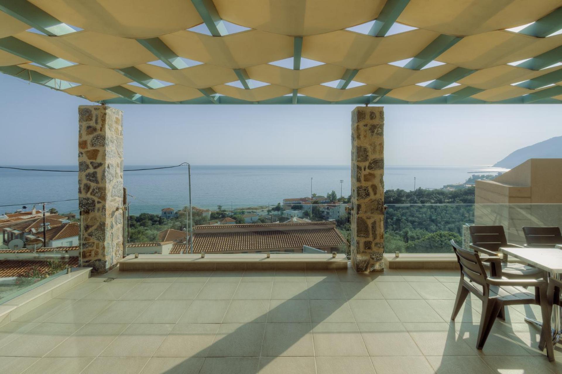 Ouzo Panoramic Houses 2, With Private Pool Πλωμάρι Εξωτερικό φωτογραφία