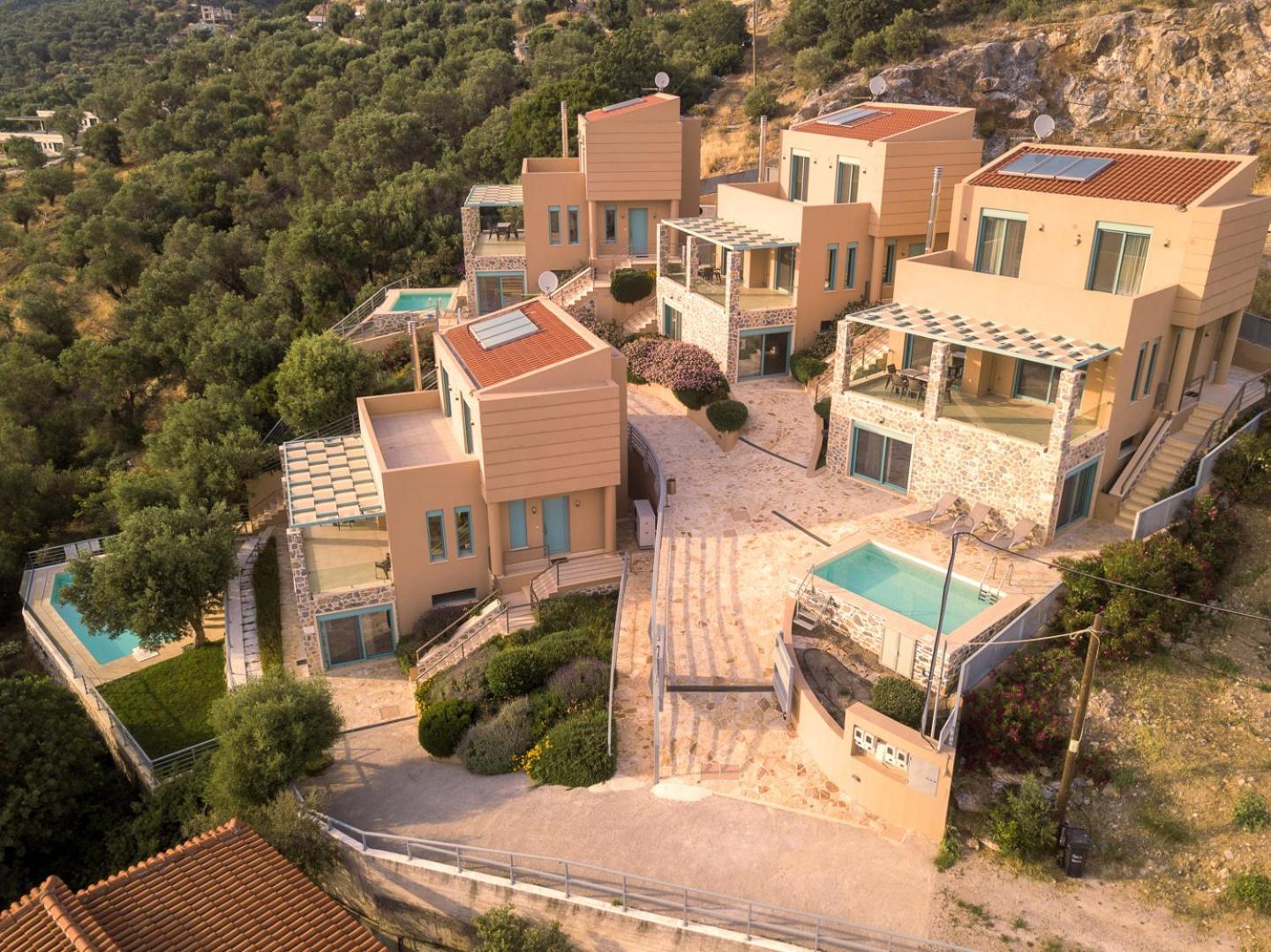 Ouzo Panoramic Houses 2, With Private Pool Πλωμάρι Εξωτερικό φωτογραφία